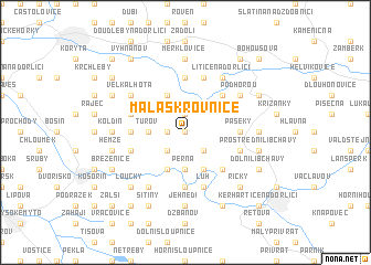 map of Malá Skrovnice