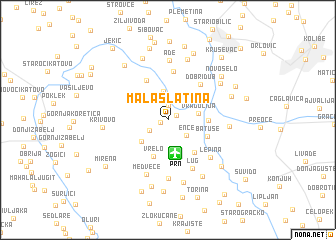 map of Mala Slatina