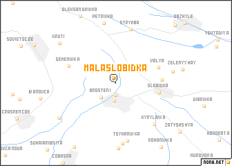 map of Mala Slobidka