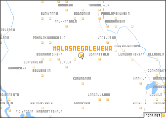 map of Malasnegalewewa