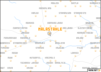 map of Malá Štáhle