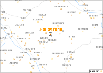 map of Mala Stana