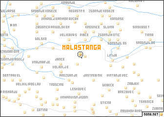 map of Mala Štanga