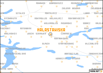 map of Mała Stawiska