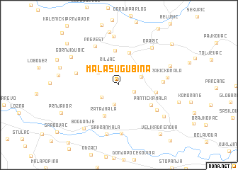 map of Mala Sugubina