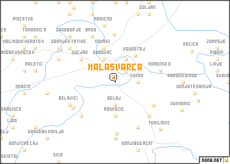 map of Mala Švarča