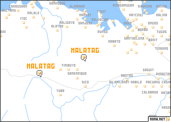 map of Malatag