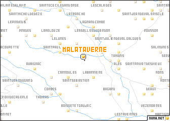 map of Malataverne