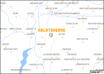 map of Malataverne