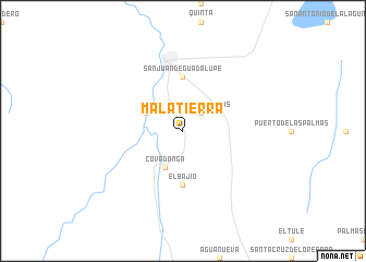 map of Mala Tierra