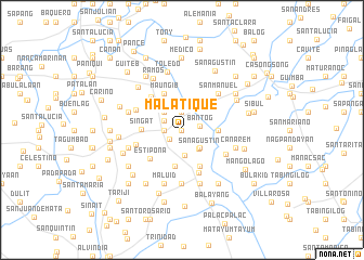 map of Malatique