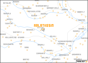 map of Malatkeşin