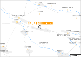 map of Mala Tokmachka