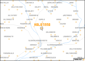 map of Malá Tŕňa