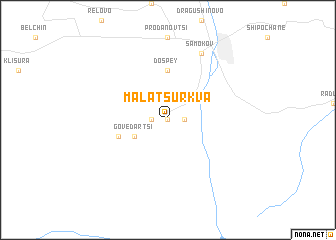 map of Mala Tsŭrkva