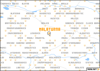 map of Malá Turná