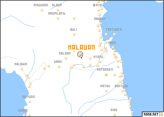 map of Malauan