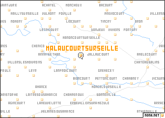 map of Malaucourt-sur-Seille