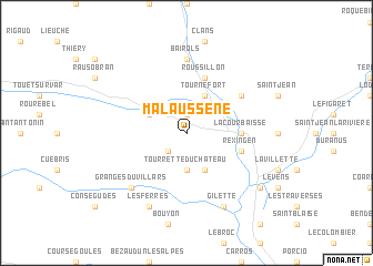 map of Malaussène