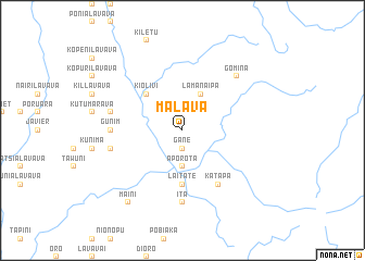 map of Malava
