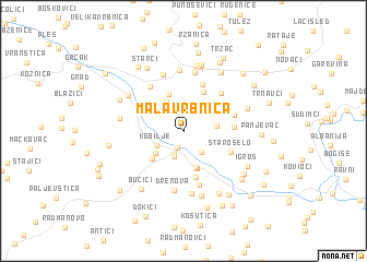 map of Mala Vrbnica