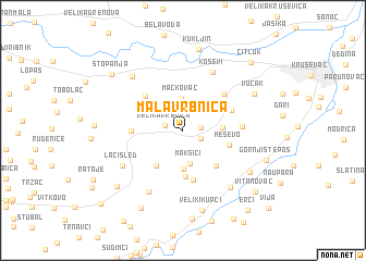 map of Mala Vrbnica