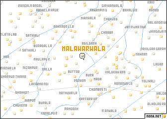 map of Malāwarwāla