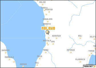 map of Malawa