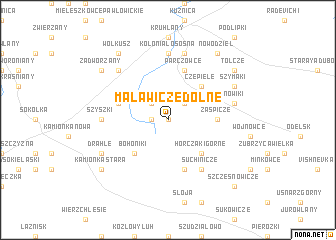 map of Malawicze Dolne