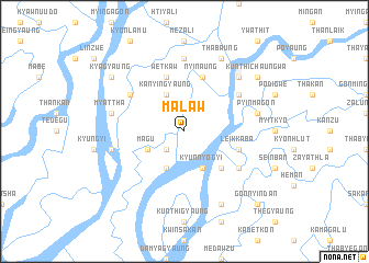 map of Malaw