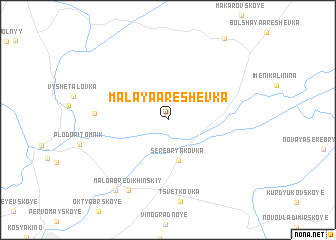 map of Malaya Areshevka