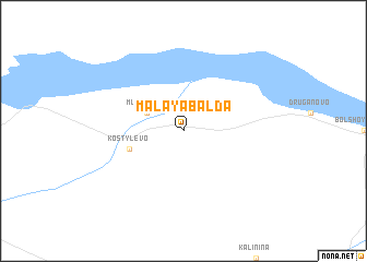 map of Malaya Balda