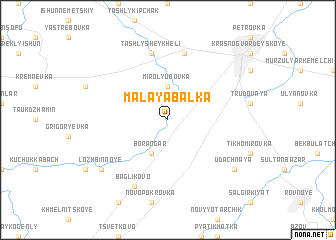 map of Malaya Balka