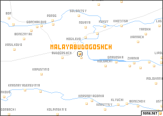 map of Malaya Budogoshch\