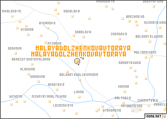 map of Malaya Dolzhenkova Vtoraya