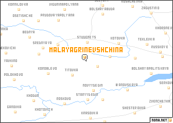 map of Malaya Grinëvshchina