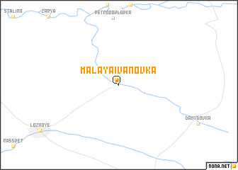 map of Malaya Ivanovka