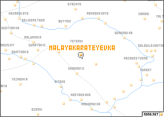 map of Malaya Karateyevka