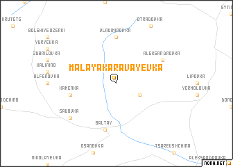 map of Malaya Karavayevka