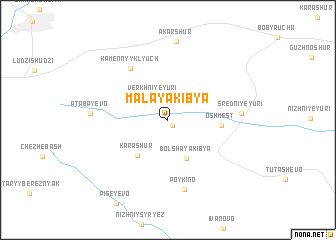 map of Malaya Kib\