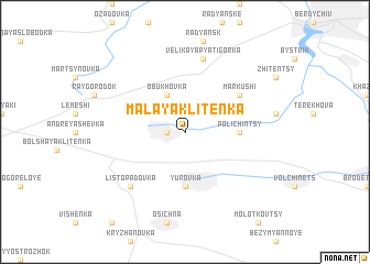 map of Malaya Klitenka