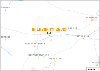 map of Malaya Knyazevka