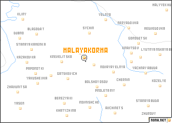 map of Malaya Korma