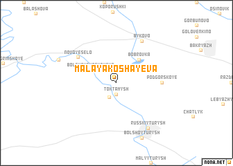 map of Malaya Koshayeva