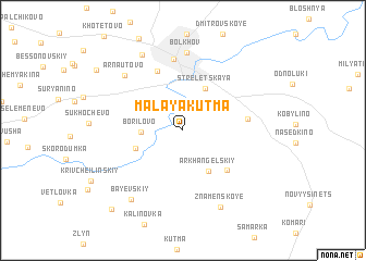 map of Malaya Kut\