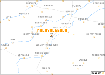 map of Malaya Lesova