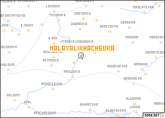 map of Malaya Likhachëvka