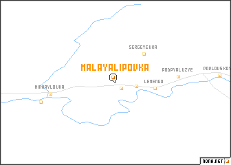 map of Malaya Lipovka