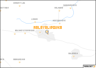 map of Malaya Lipovka