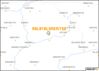 map of Malaya Lopenitsa